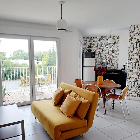 Logement Neuf Dans Residence Calme Parking Gratuit La Rochelle  Exterior foto